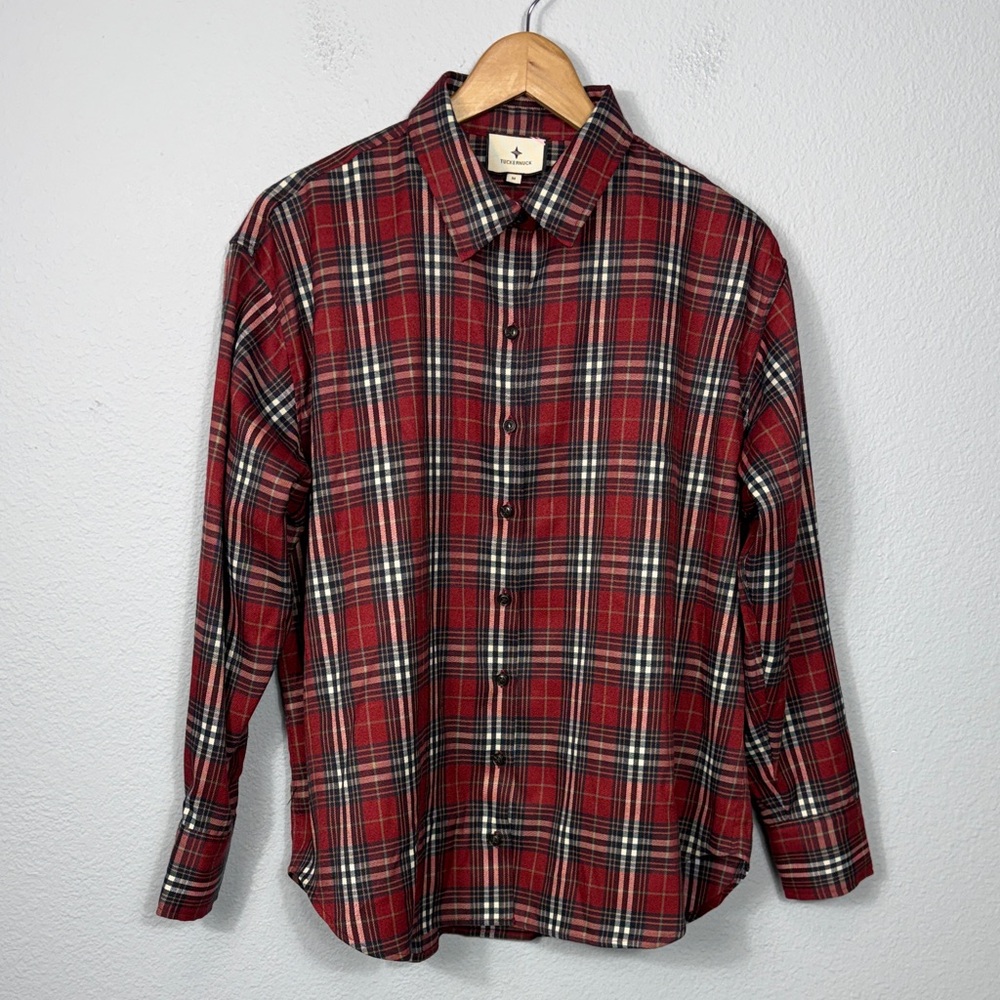 Tuckernuck Women's Flannel Cropped Jasper Button Down Shirt